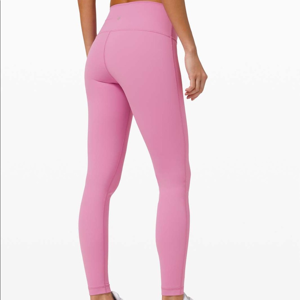 LULULEMON MAGENTA GLOW WUNDER UNDER HIGH RISE LEGGING 28 in. inseam